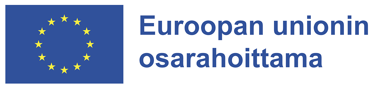 Euroopan unionin osarahoittama logo vaaka